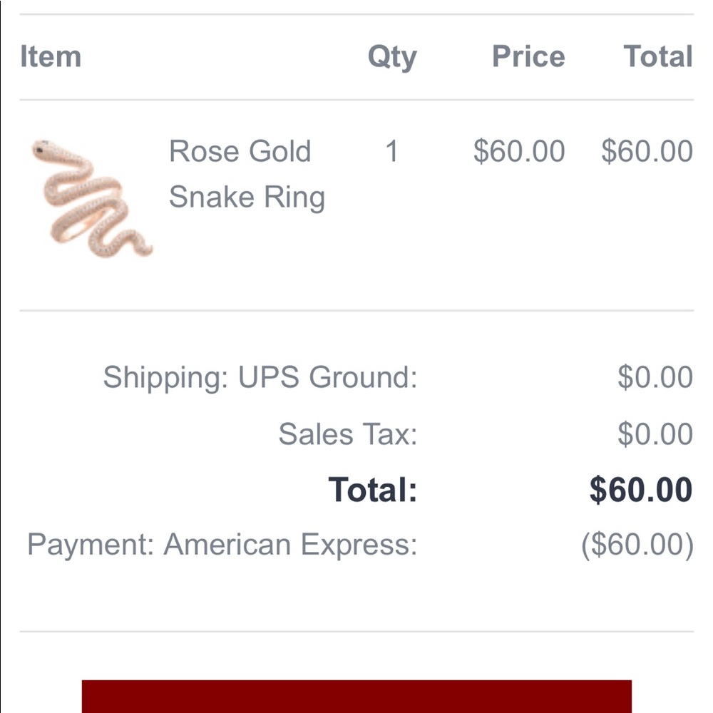 Taylor Swift Taylor Nation Rose Gold Snake Ring